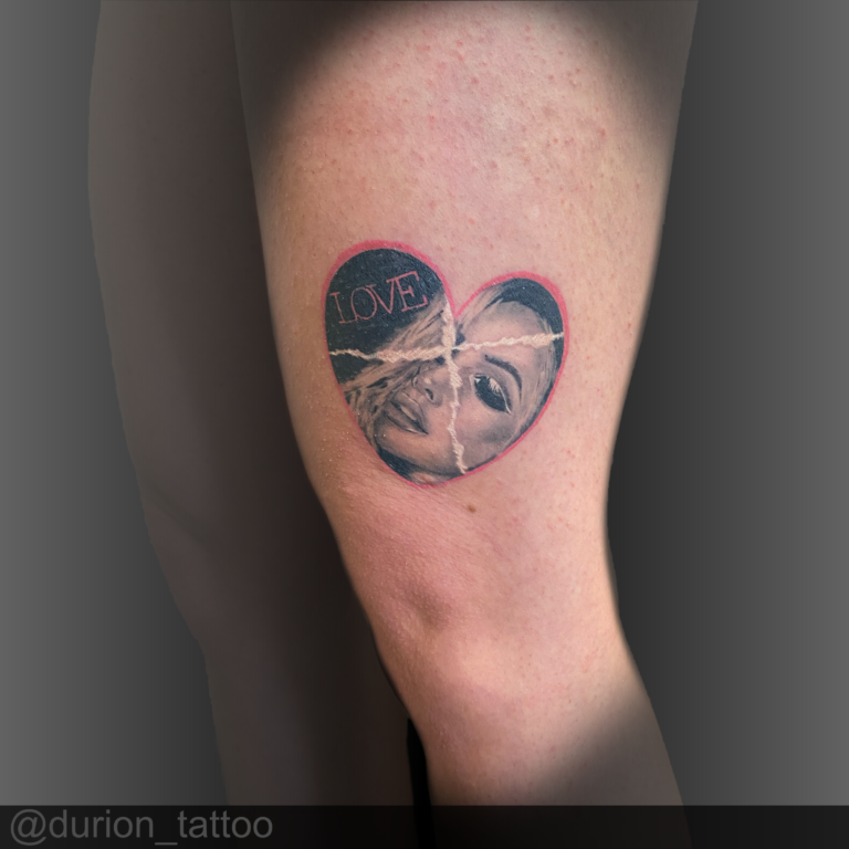 love portrait tattoo